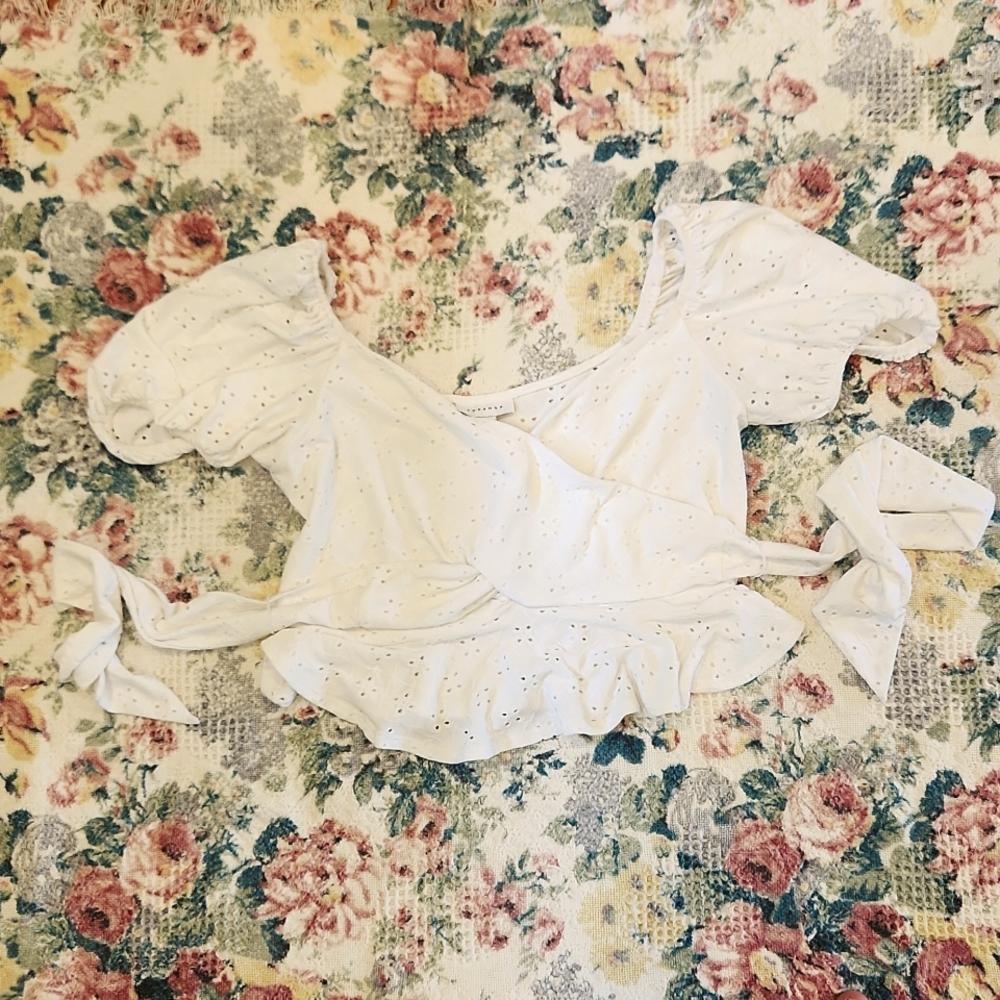 Topshop Puffsleeve Crop Top